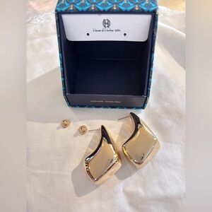House of Harlow 1960 Gold-Tone Geometric Earrings
